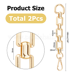 2Pcs Alloy Purse Chains with D Clasps&nbsp;DIY-HS0001-76