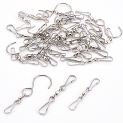 Stainless Steel Spinning Dual Clip Swivel Hooks&nbsp;AJEW-CA0001-03