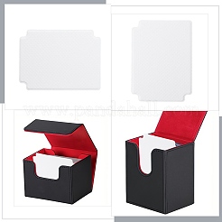 8Pcs Rectangle Imitation Leather Playing Board Game Card Separator&nbsp;AJEW-CP0010-42A