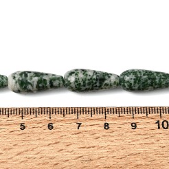 Natural Green Spot Jasper Beads Strands&nbsp;GG-CBA0487-B03-8x21mm