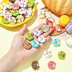 20Pcs Opaque Resin Cabochons&nbsp;RESI-YW0005-78