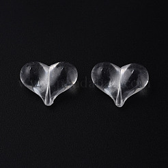 透明なアクリルビーズ  ハート  透明  17.5x22x10mm  穴：1.4mm&nbsp;X1-MACR-S373-70-B01