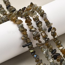 天然石ラブラドライトビーズ連売り  チップ  5~8mm  穴：1mm  約80~81 CM&nbsp;G-P332-23