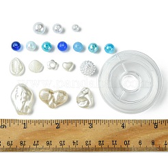 DIY Round Acrylic & ABS Plastic Imitation Pearl Beads Bracelets Jewelry Making Kits&nbsp;DIY-FS0007-41