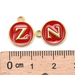Golden Plated Alloy Enamel Charms&nbsp;X-ENAM-S118-03Z