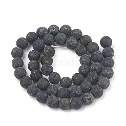Natural Serpentine/Green Lace Stone Beads Strands&nbsp;G-T106-083
