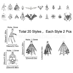 Tibetan Style Alloy Pendants&nbsp;TIBEP-SC0001-65AS