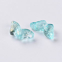 Transparent Spray Painted Glass Beads&nbsp;GLAA-S190-018A-04