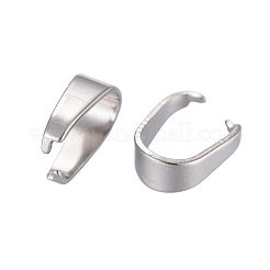 変色しにくい201ステンレススチール製スナップオンベイル  ステンレス鋼色  7x6.5x3mm&nbsp;STAS-F117-16P-3x7