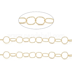 Brass Textured Hexagon Link Chains&nbsp;CHC-M025-33G