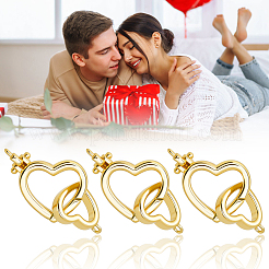 5Pcs Brass Spring Gate Rings&nbsp;KK-BBC0022-05