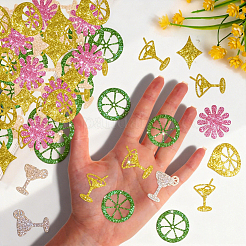 300Pcs 6 Styles Glitter Powder Paper Confetti&nbsp;DIY-WH20165-002