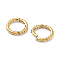Ion Plating(IP) 304 Stainless Steel Open Jump Rings&nbsp;STAS-M081-02G-01