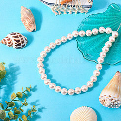 1 Strand AB Color Plated Shell Pearl Round Beads Strands&nbsp;BSHE-LT0001-01