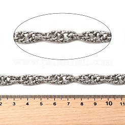 304ステンレスロープチェーン  溶接されていない  スプールで  ステンレス鋼色  11.5x8.5x1.6mm&nbsp;CHS-C018-07P