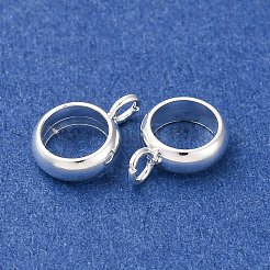 304ステンレス鋼チューブベイル  銀  9.5x7x3mm  穴：2mm&nbsp;STAS-D371-01S