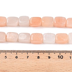 天然石ピンクアベンチュリンビーズ連売り  直方体の  9.5~11.5x8~8.5x7~8mm  穴：1mm  約33個/連  14.76''（37.5センチメートル）&nbsp;G-T138-92