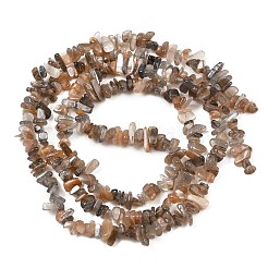 天然マルチムーンストーンチップビーズ連売り  4~6x3~4x1.5~3mm  穴：0.5~0.6mm  29.92~30.71''（76~78センチメートル）&nbsp;G-B160-A04