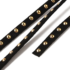 Golden Aluminum Studded Faux Suede Cord&nbsp;LW-D004-01