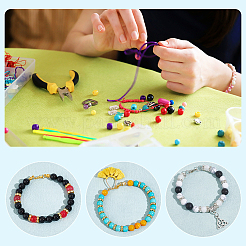 DIY Gemstone Bracelet Ring Making Kit&nbsp;DIY-NB0009-32