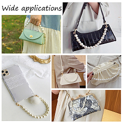 6Pcs 6 Style Resin Imitation Pearl Beaded Chain Purse Strap Extenders&nbsp;FIND-PH0009-60