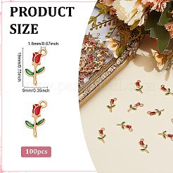 100Pcs Alloy Enamel Pendants&nbsp;ENAM-ME0001-60