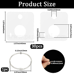 3 Bags Acrylic Thread Winding Boards&nbsp;AJEW-GF0011-67C