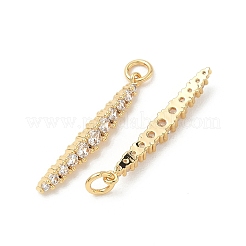 SHEGRACE Brass Micro Pave Cubic Zirconia Pendants&nbsp;XGRQ3D897-502G