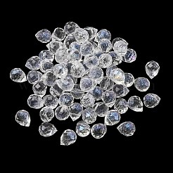Electroplate Transparent Glass Beads&nbsp;GLAA-A045-05