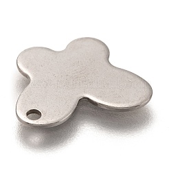 変色しない201ステンレススチールペンダント  レーザー切断  蝶  ステンレス鋼色  15x12x1mm  穴：1.4mm&nbsp;STAS-I172-03P