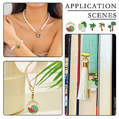 48Pcs 12 Styles Alloy Enamel Pendants&nbsp;ENAM-TA0002-95C