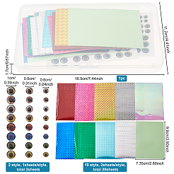 20 Sheets 12 Styles PVC Plastic Fishing Lures Sticker&nbsp;DIY-FG0003-01