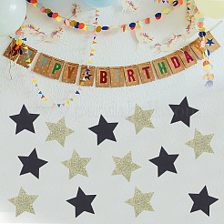星の紙吹雪200個  パーティーの装飾用  ミックスカラー  26.5x26.5x0.3mm&nbsp;DIY-CN0003-85A