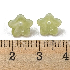 Two-tone Opaque Acrylic Bead Caps&nbsp;OACR-G034-07A