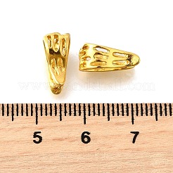 中空真鍮スナップオンベイル  ゴールドカラー  12x6x7.5mm  穴：5.5mm&nbsp;KK-XCP0002-07G