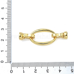楕円形の真鍮製折りたたみ留め具  カドミウムフリー＆鉛フリー  長持ちメッキ  ラックめっき  18KGP本金メッキ  40mm&nbsp;KK-Z143-13G