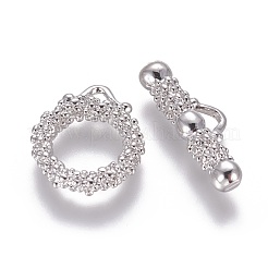 Brass Toggle Clasps&nbsp;KK-E737-20P