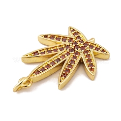 Rack Plating Brass Micro Pave Cubic Zirconia Pendants&nbsp;KK-K367-05G-01