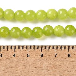 ナチュラルグリーン方解石ビーズ連売り  染め  スムーズなラウンド  8mm  穴：1.2mm  約49個/連  15.75''（40センチメートル）&nbsp;GG-NH0008-A01-8mm-02