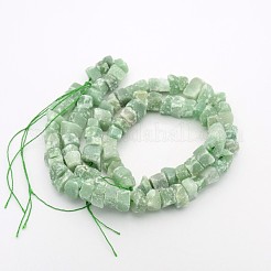 Natural Green Aventurine Nuggets Bead Strands&nbsp;G-A139-B01
