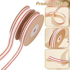 2 Rolls 2 Styles Cotton Striped Ribbons&nbsp;OCOR-WR0001-56A