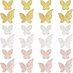 200Pcs Butterfly & Flower Alloy Cabochons&nbsp;MRMJ-OC0002-61