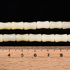 天然な白アフリカオパールビーズ連売り  竹の形  9.5~10x5~5.5mm  穴：0.8mm  約38~40個/連  14.96~15.47''（38~39.3センチメートル）&nbsp;G-T140-86A