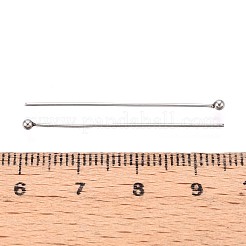 304ステンレススチールヘッドピン  ステンレス鋼色  35mm  ヘッド：2mm  100個/セット&nbsp;STAS-T065-35mm-20P