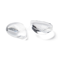 透明な涙  ガラスカボション  透明  14x10x4mm&nbsp;X-GGLA-R024-14x10