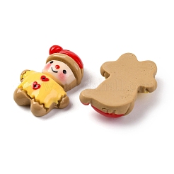 ピーチパフのクリスマステーマの樹脂カボション  人間  24x18.5x7.5mm&nbsp;RESI-R451-01G
