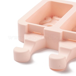 Food Grade DIY Rectangle Ice-cream Silicone Molds&nbsp;DIY-D062-01C