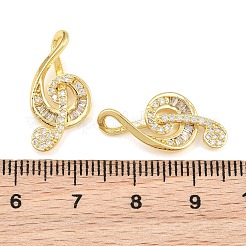 Brass Micro Pave Clear Cubic Zirconia Pendants&nbsp;CU-CBA9AB3-14G