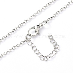 Luminous Alloy Locket Pendant Necklaces&nbsp;NJEW-F284-08B