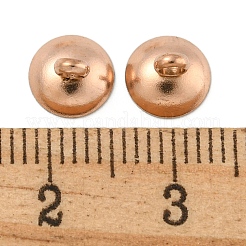 304ステンレススチールビーズキャップペンダントベイル  グローブガラスバブルカバーペンダント用  ローズゴールド  7mm  穴：1.8mm&nbsp;STAS-G224-24RG-09